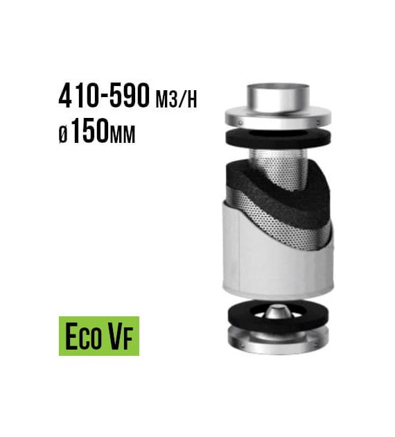 FILTR WĘGLOWY VF-ECO, fi150mm, 410-590m3/h, h40cm, węgiel 4kg