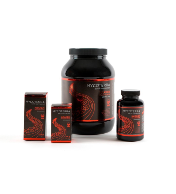 !-MIKORYZA W PROSZKU, KRAKEN 255g - BIOSTYMULATOR WZROSTU I ODPORNOŚCI KORZENI, MYCOTERRA, mikoryza