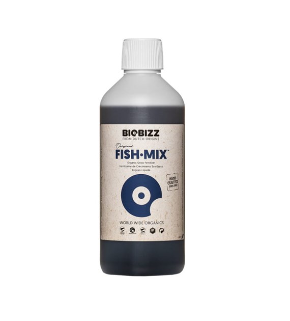 FISH-MIX 0.25L/250ML, ORGANICZNY NAWÓZ UZUPEŁNIAJĄCY NA WZROST I KWITNIENIE, BIOBIZZ