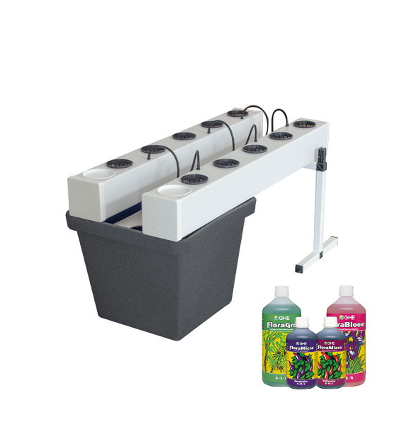 SYSTEM HYDRO/AEROPONICZNY GROWSTREAM V2.0 NA 10 ROŚLIN, 50L, 110x50xh50cm,  Terra Aquatica - GHE