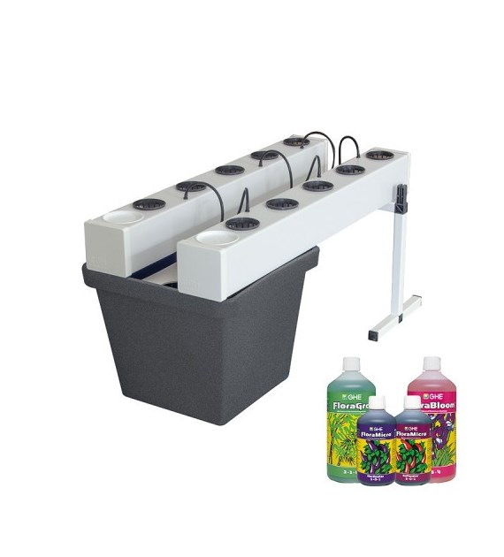 SYSTEM HYDRO/AEROPONICZNY GROWSTREAM V2.0 NA 10 ROŚLIN, 50L, 110x50xh50cm,  Terra Aquatica - GHE