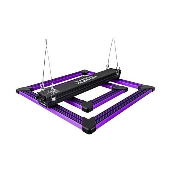 LAMPA LED ATS 200W PRO - LUMATEK, 2.5 µmol/J, FULL CYCLE, 524.5x524.5x71.6mm, OŚWIETLA 80X80, DO UPRAWY ROŚLIN