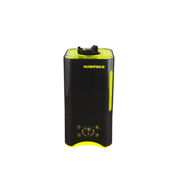 NAWILŻACZ - HUMIPRO 4L, WBUDOWANY TERMOMETR, HIGROMETR, HIGROSTAT + PILOT, 250ml/h, CYFROWY PANEL LED, REGULACJA WYDAJNOŚCI, PODWÓJNA DYSZA 360º, 25-35W, GHP