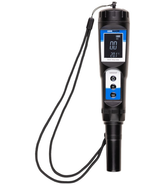 ELEKTRONICZNY MIERNIK EC i TEMPERATURY - E50 PRO2, 0.0~19.9 mS/cm, 0°C~50°C, KONDUKTOMETR, AQUA MASTER TOOLS