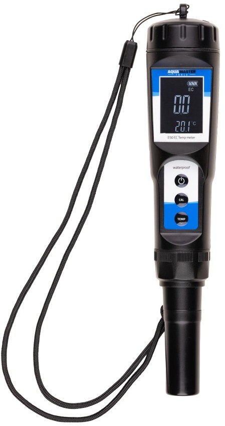 ELEKTRONICZNY MIERNIK EC i TEMPERATURY - E50 PRO2, 0.0~19.9 mS/cm, 0°C~50°C, KONDUKTOMETR, AQUA MASTER TOOLS