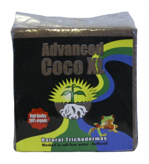 ADVANCED COCO XL - SPRASOWANY KOKOS 70L + TRICHODERMA, ADVANCED HYDROPONICS OF HOLLAND, KOSTKA