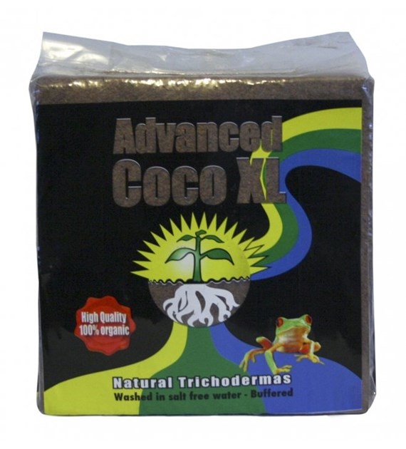 ADVANCED COCO XL - SPRASOWANY KOKOS 70L + TRICHODERMA, ADVANCED HYDROPONICS OF HOLLAND, KOSTKA