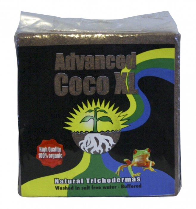 ADVANCED COCO XL - SPRASOWANY KOKOS 70L + TRICHODERMA, ADVANCED HYDROPONICS OF HOLLAND, KOSTKA