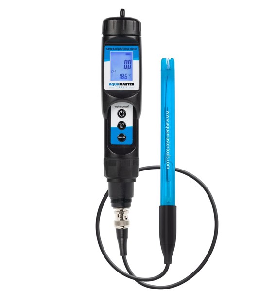 ELEKTRONICZNY MIERNIK pH i TEMPERATURY DO GLEBY I CIECZY - S300 PRO 2, 0.0~14.0 pH, 0°C~50°C, pH METR, AQUA MASTER TOOLS