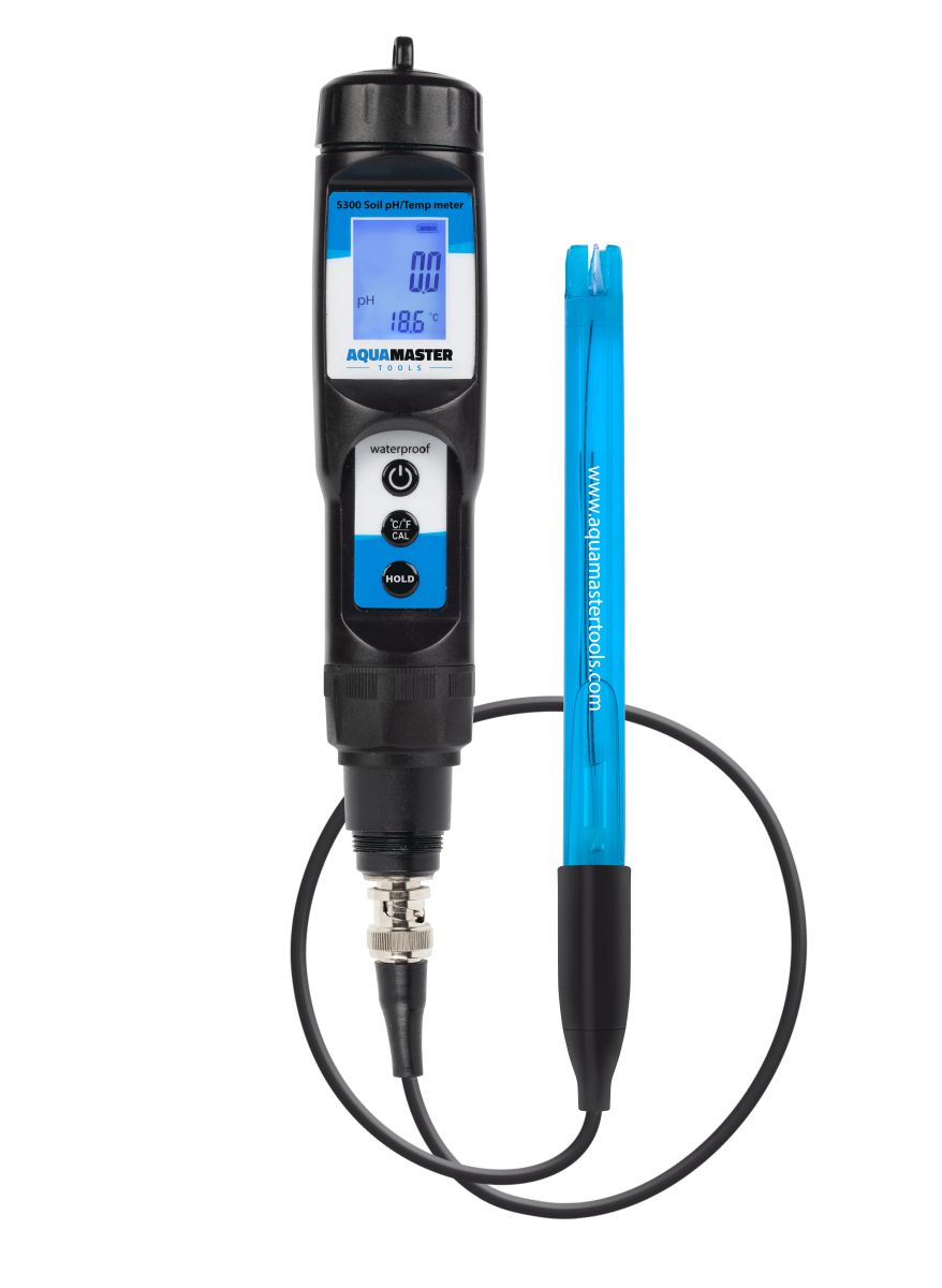 ELEKTRONICZNY MIERNIK pH i TEMPERATURY DO GLEBY I CIECZY - S300 PRO 2, 0.0~14.0 pH, 0°C~50°C, pH METR, AQUA MASTER TOOLS