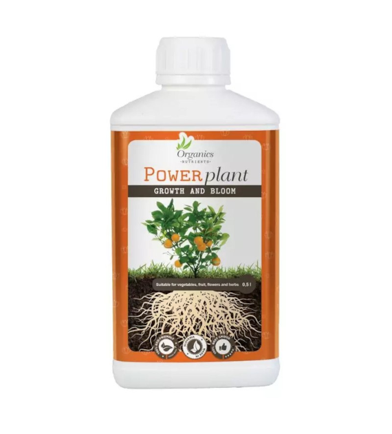 POWER PLANT  0.5L/500ML, ORGANICZNY NAWÓZ / STYMULATOR PRZYSPIESZAJĄCY WZROST I KWITNIENIE (KWAS HUMUSOW, WODOROSTY, AMINOKWASY, EKSTRAKT ROŚLINNY), ORGANICS NUTRIENTS
