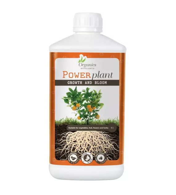 POWER PLANT 1L - ORGANICZNY NAWÓZ / STYMULATOR PRZYSPIESZAJĄCY WZROST I KWITNIENIE (KWAS HUMUSOW, WODOROSTY, AMINOKWASY, EKSTRAKT ROŚLINNY), ORGANICS NUTRIENTS