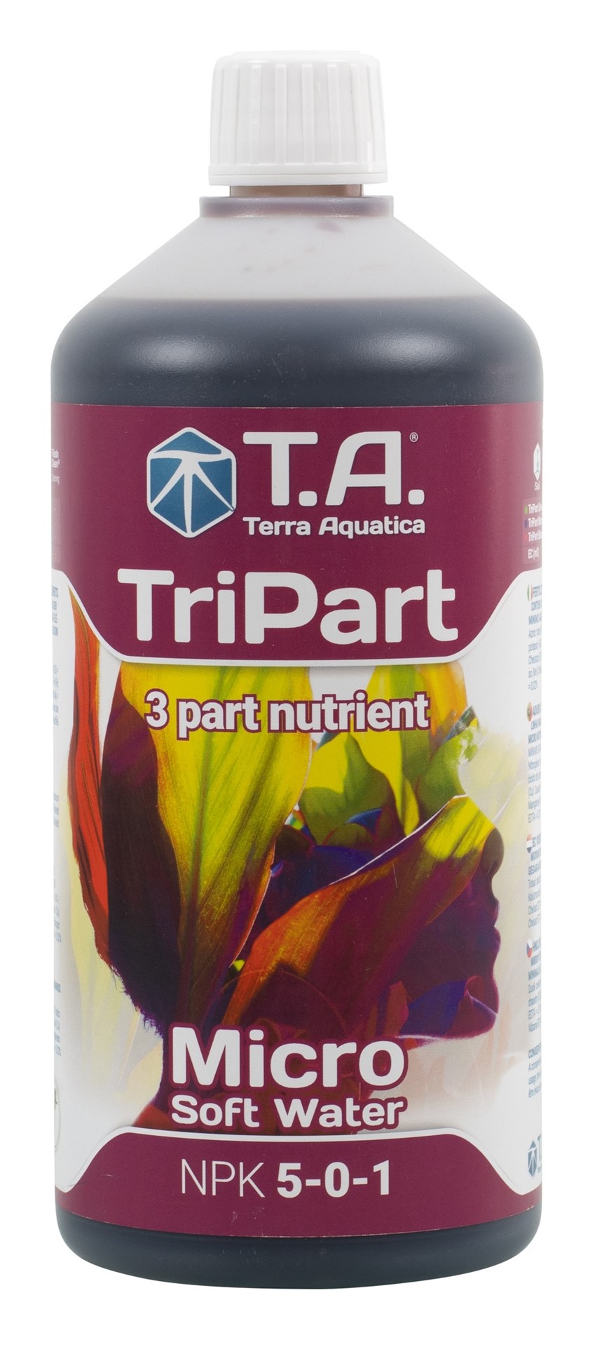 TRI PART MICRO SOFT -  FLORA MICRO,  0.5L/500ML, NAWÓZ UZUPEŁNIAJĄCY DO WODY MIĘKKIEJ, TERRA AQUATICA - GHE