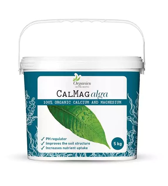 CALMAG ALGA 5KG - NATURALNY MAGNEZ I WAPŃ ORAZ WITAMINY Z ALG, REGULUJE PH, ORGANICS NUTRIENTS