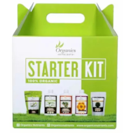 STARTER KIT - KOMPLETNY ZESTAW 100% ORGANICZNYCH NAWOZÓW I BOOSTERÓW + MIKORYZA ! + MIARKA, W ZESTAWIE TANIEJ, ORGANICS NUTRIENTS