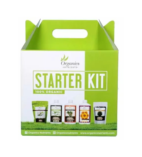 STARTER KIT - KOMPLETNY ZESTAW 100% ORGANICZNYCH NAWOZÓW I BOOSTERÓW + MIKORYZA ! + MIARKA, W ZESTAWIE TANIEJ, ORGANICS NUTRIENTS