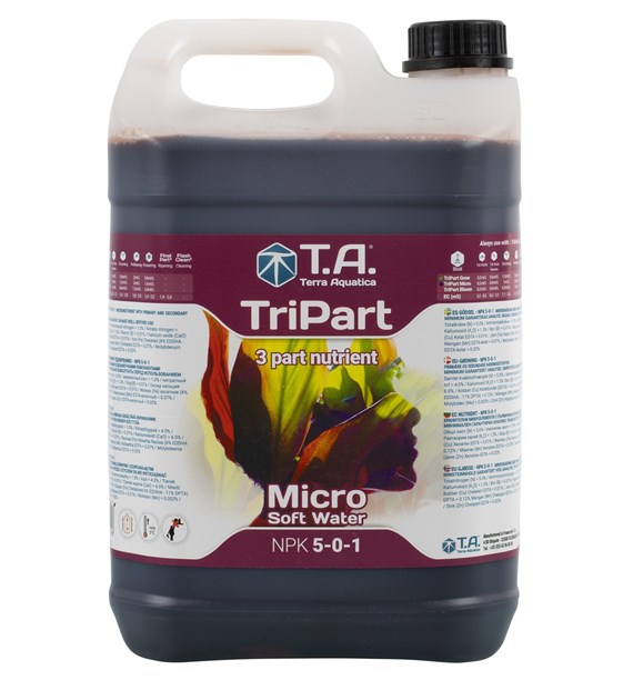 TRI  PART  MICRO SOFT -  FLORA MICRO,  5L, NAWÓZ UZUPEŁNIAJĄCY DO WODY MIĘKKIEJ, TERRA AQUATICA - GHE