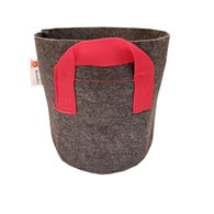 Round Pot 8L - ODDYCHAJĄCA, OKRĄGŁA, MOCNA DONICZKA MATERIAŁOWA h21cm fi21cm, Z UCHWYTAMI, odpowiednik Hempot, Gronest, Smart Pot, Growbag-  VF.KRAKOW