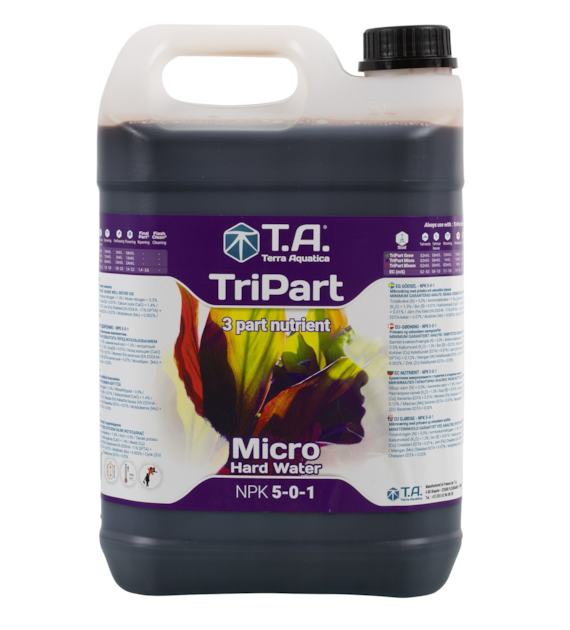 TRI PART MICRO HARD, FLORA MICRO, 10L, NAWÓZ UZUPEŁNIAJĄCY DO WODY TWARDEJ, TERRA AQUATICA - GHE