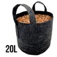 Round Pot 20L -  ODDYCHAJĄCA, OKRĄGŁA, MOCNA DONICZKA MATERIAŁOWA h25cm fi31cm, Z UCHWYTAMI, odpowiednik Hempot, Gronest, Smart Pot, Growbag-  VF.KRAKOW