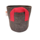 Round Pot 25L - ODDYCHAJĄCA, OKRĄGŁA, MOCNA DONICZKA MATERIAŁOWA h27cm fi35cm, Z UCHWYTAMI, odpowiednik Hempot, Gronest, Smart Pot, Growbag-  VF.KRAKOW