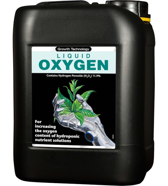 LIQUID OXYGEN, 5L, ZWIĘKSZA ZAWARTOŚĆ TLENU W POŻYWCE - GROWTH TECHNOLOGY (hydro, aero) płynny tlen