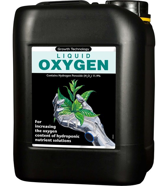 LIQUID OXYGEN, 5L, ZWIĘKSZA ZAWARTOŚĆ TLENU W POŻYWCE - GROWTH TECHNOLOGY (hydro, aero) płynny tlen