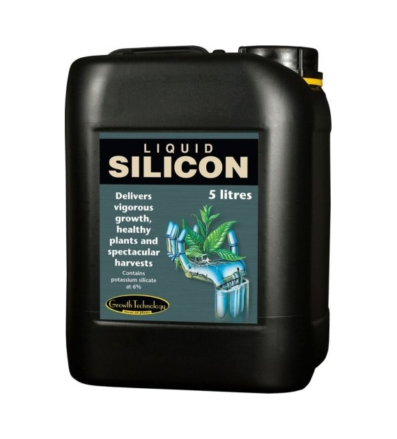LIQUID  SILICON  5L, PŁYNNY KRZEM, WZMACNIA ŁODYGI, POPRAWIA WCHŁANIANIE, ZWIĘKSZA ODPORNOŚĆ, GROWTH TECHNOLOGY