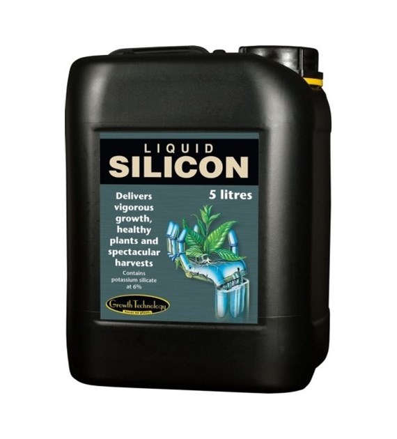 LIQUID  SILICON  5L, PŁYNNY KRZEM, WZMACNIA ŁODYGI, POPRAWIA WCHŁANIANIE, ZWIĘKSZA ODPORNOŚĆ, GROWTH TECHNOLOGY