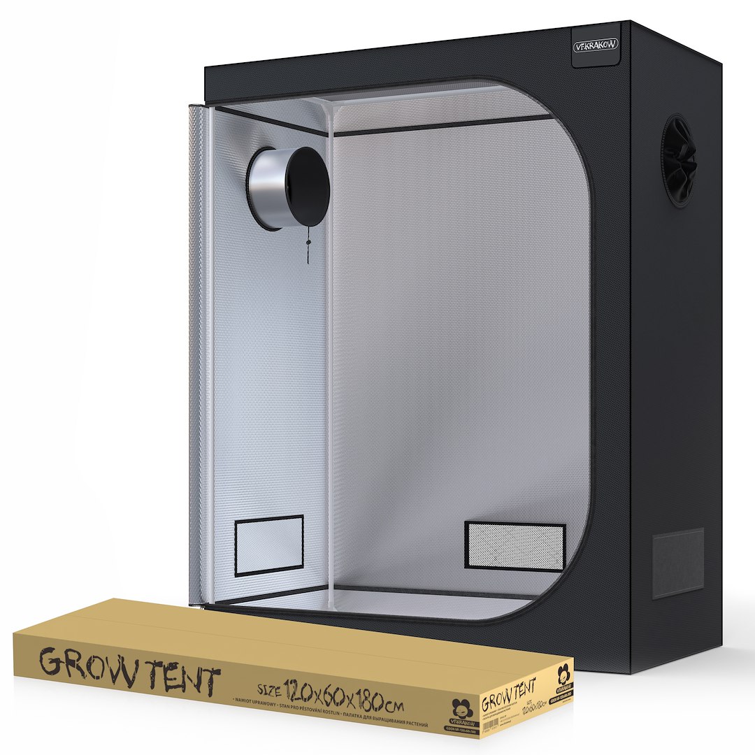 120x60 x180cm GROWBOX VF120R, SZAFA, NAMIOT DO UPRAWY ROŚLIN, VF Krakow, GrowTent, Diamond