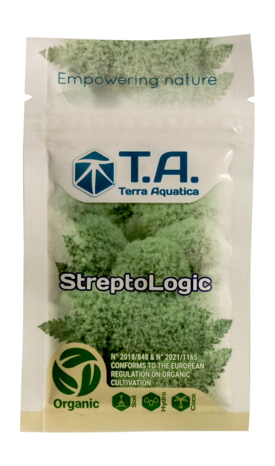 STREPTOLOGIC PROSZEK 10g, 100% NATURALNY STYMULATOR SYSTEMU OCHRONNEGO ROŚLIN, MIKROORGANIZMY, TERRA AQUATICA, T.A.