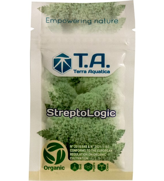 STREPTOLOGIC PROSZEK 50g, 100% NATURALNY STYMULATOR SYSTEMU OCHRONNEGO ROŚLIN, MIKROORGANIZMY, TERRA AQUATICA, T.A.