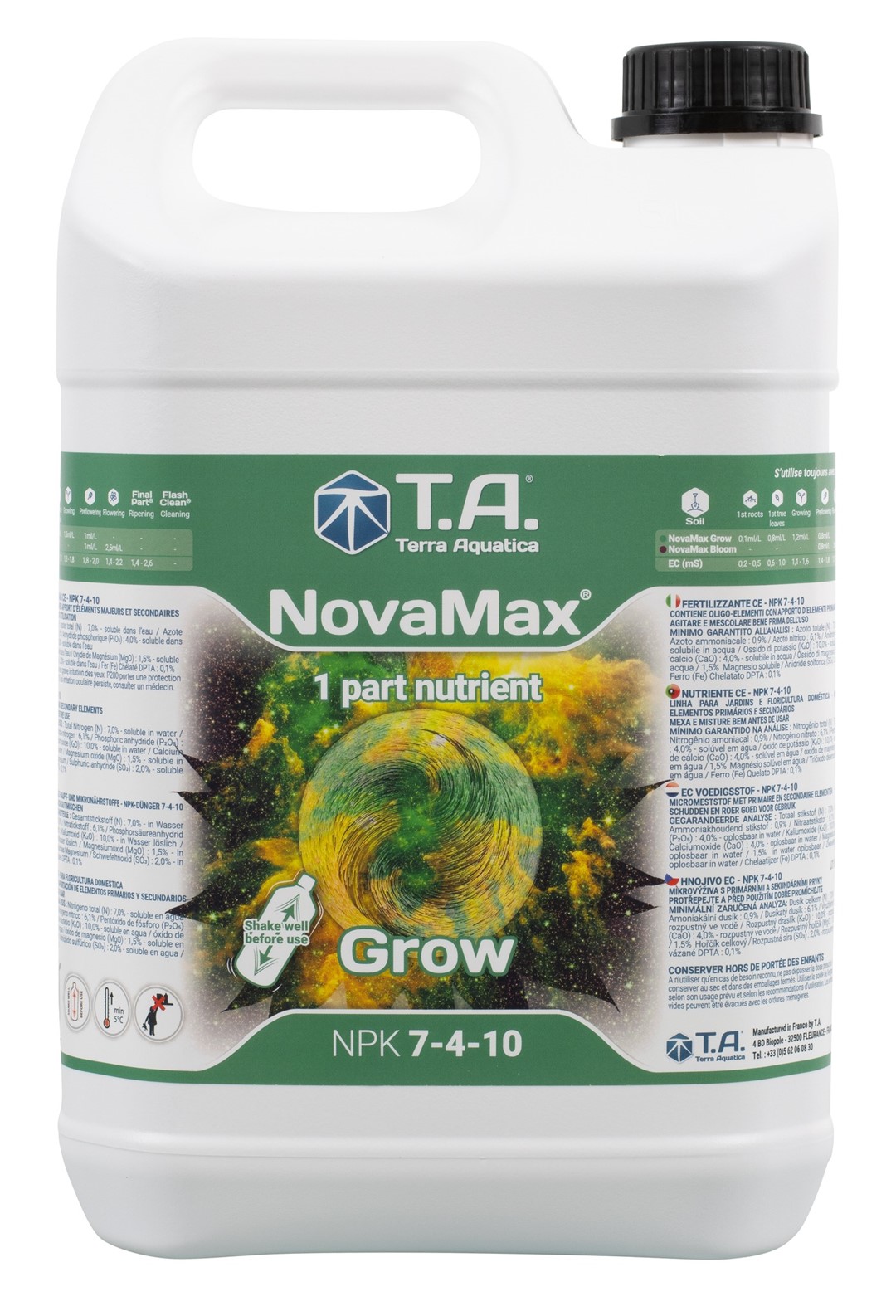 T.A. NOVA MAX GROW 5L - NAWÓZ NA WZROST, GENERAL HYDROPONICS - GHE