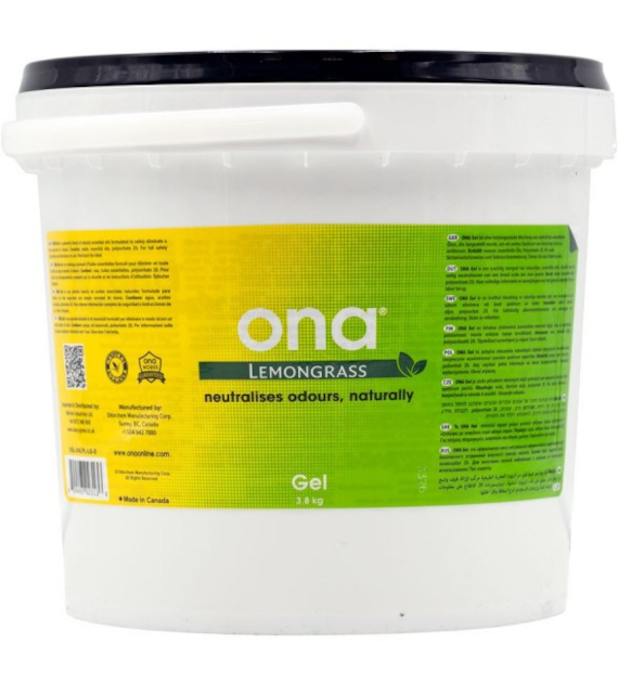 NEUTRALIZATOR ZAPACHU, POCHŁANIACZ ZAPACHÓW,  W ŻELU, ONA GEL LEMONGRASS, WIADRO 3,8kg