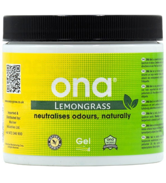 NEUTRALIZATOR ZAPACHU, POCHŁANIACZ ZAPACHÓW,  W ŻELU, ONA GEL LEMONGRASS, 732g