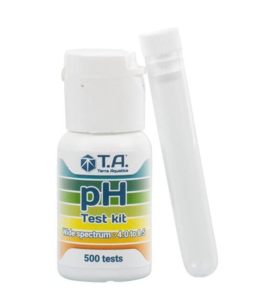 pH TEST 30ml, DO POMIARU pH W ROZTWORZE, 500 pomiarów, 4,0-8.5 pH, TERRA AQUATICA - GHE, pH METR, teste