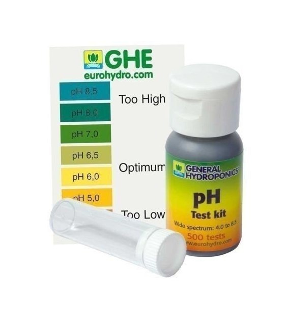 PH TEST, TESTY DO POMIARU pH W ROZTWORZE, 4 - 8.5 pH, GENERAL HYDROPONICS - GHE, pH METR, tester