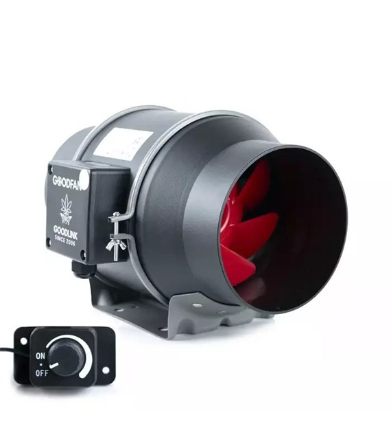 WENTYLATOR KANAŁOWY Z KABLEM - GOOD FAN, fi150mm, 600m3/h, 50W + POTENCJOMETR