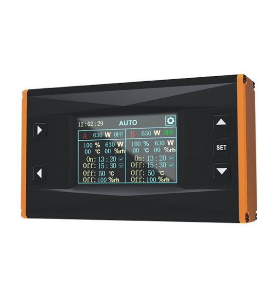 INTELIGENTNY KONTROLER DO MAX 160 LAMP LED, RJ14, 0-10V, CZUJNIK TEMP. i RH, PROGRAMATOR CZASOWY, WSCHÓD/ZACHÓD SŁOŃCA, APLIKACJA, VF.KRAKOW, RESIN, lumatek, TRPS, lampy led
