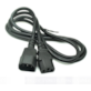 PRZEWÓD 3m, KABEL ZASILAJĄCY Z DWIEMA WTYCZKAMI IEC C14  MĘSKI-ŻEŃSKI, 10A, 3G1.0mm, dł.3m, VF