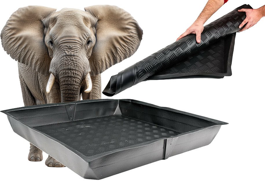 OGROMNA ELASTYCZNA TACA UPRAWOWA  - 150x150xh10cm / 2,25m2, VF KRAKÓW, flexible, do uprawy roślin, TACKA