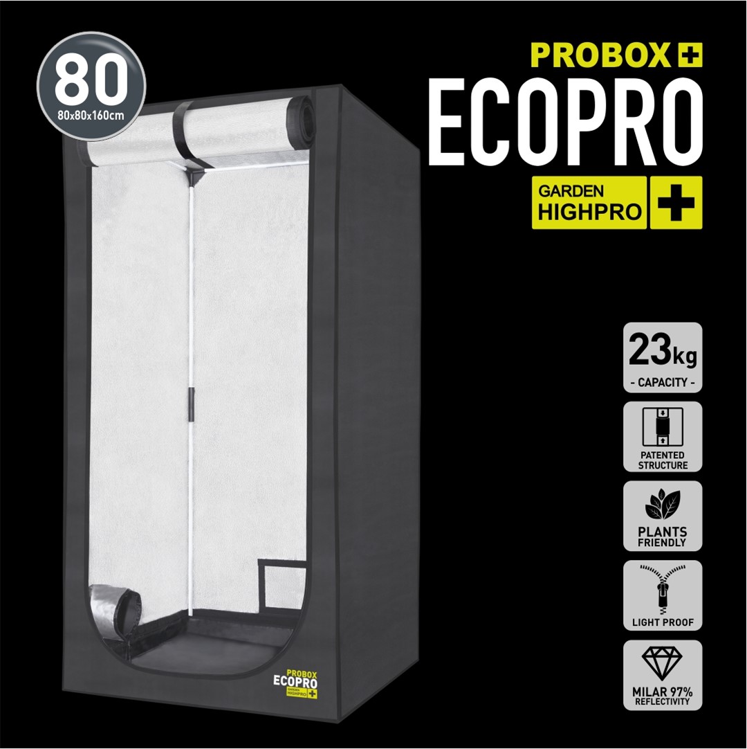 80x80 xh180m, PROBOX ECOPRO 80H - GROWBOX, SZAFA, NAMIOT DO UPRAWY ROŚLIN, GARDEN HIGHPRO