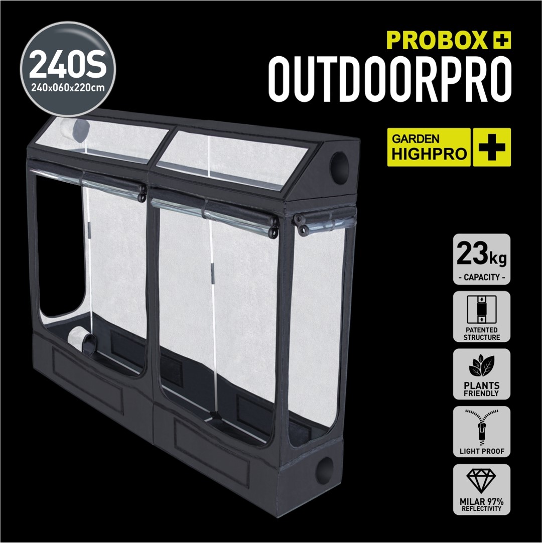 240x60 xh220cm, PROBOX OUTDOOR PRO 240S, GROWBOX, SZAFA, NAMIOT DO UPRAWY ROŚLIN, GARDEN HIGHPRO