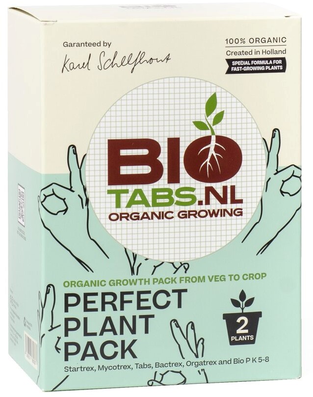 PERFECT PLANT PACK - ORGANICZNY ZESTAW NAWOZÓW I STYMULATORÓW NA 2 ROŚLINY, DO GLEBY, BIOTABS