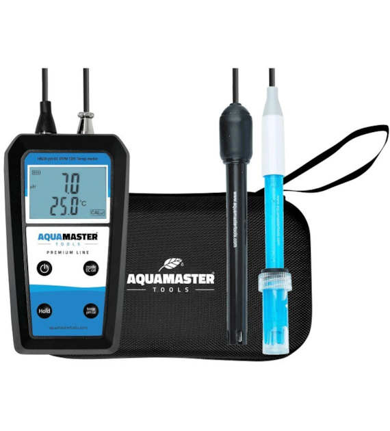 ELEKTRONICZNY MIERNIK pH, EC (PPM, TDS) i TEMPERATURY DO CIECZY - H600 PRO, WSKAŹNIK KALIBRACJI, AQUA MASTER TOOLS