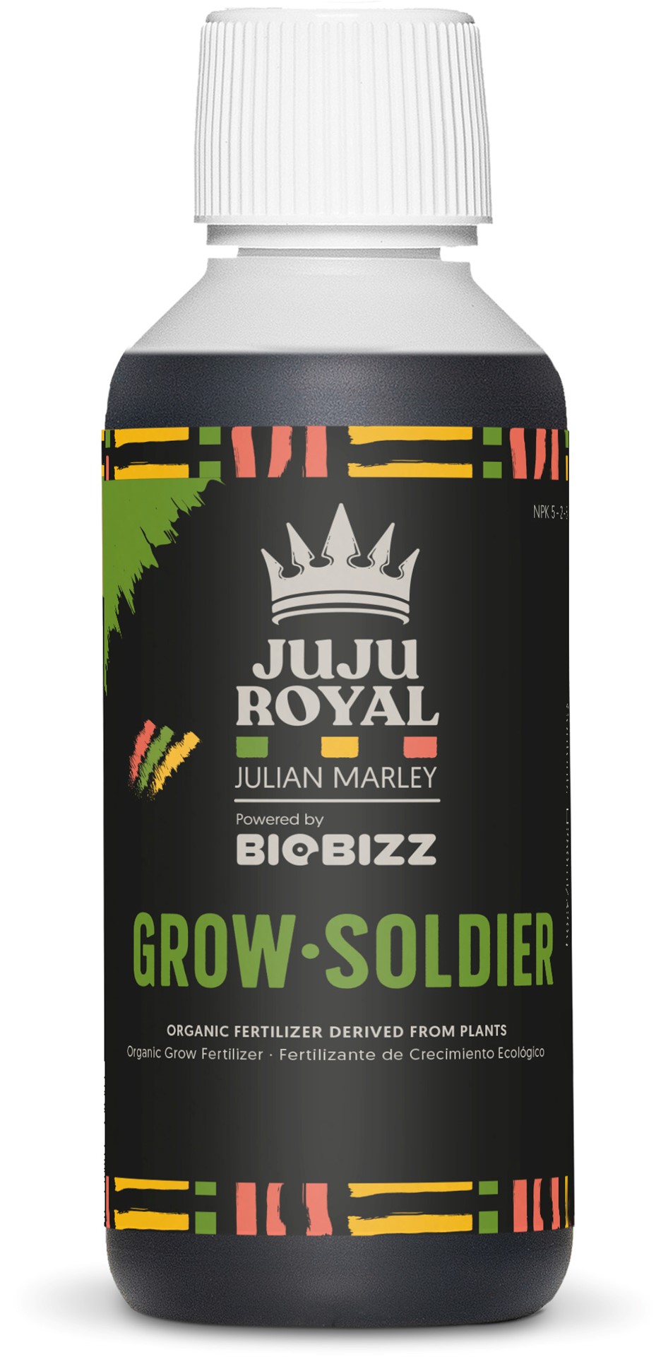 GROW SOLDIER - JUJU ROYAL, 0.25L/250ML, ORGANICZNY NAWÓZ NA WZROST, BIOBIZZ