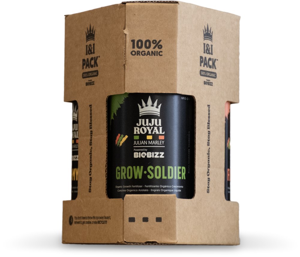 I&I TRY-PACK - JUJU ROYAL 3x250ML, ORGANICZNY ZESTAW NAWOZÓW + STYMULATOR NA WZROST I KWITNIENIE, (GREEN MYSTIC,GROW SOLDIER,FLOWA BLOOM), BIOBIZZ