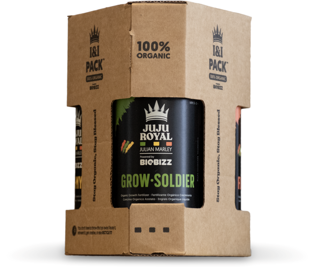 I&I TRY-PACK - JUJU ROYAL 3x250ML, ORGANICZNY ZESTAW NAWOZÓW + STYMULATOR NA WZROST I KWITNIENIE, (GREEN MYSTIC,GROW SOLDIER,FLOWA BLOOM), BIOBIZZ