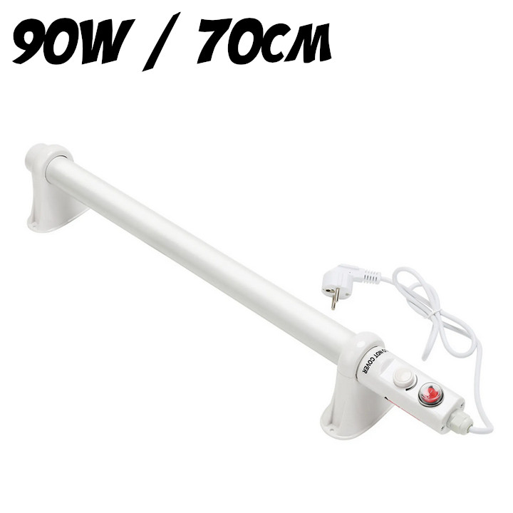 GRZEJNIK RUROWY Z TERMOSTATEM 90W / 70CM, do szklarni, IP44,  EcoHeat, łazienkowy, ręcznikowy, grzałka vf.krakowIP44,  EcoHeat, łazienkowy, ręcznikowy, grzałka vf.krakow