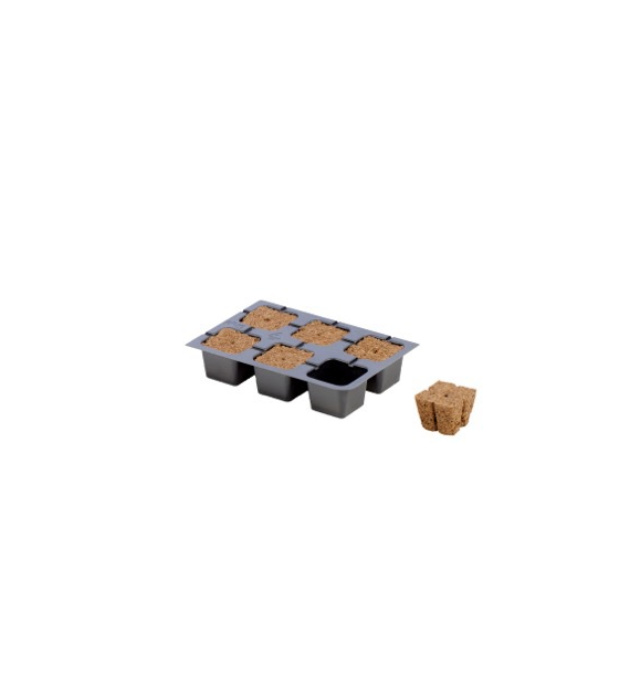TACA + PODŁOŻE DO WYSIEWU - EAZY PLUG, 6szt. 14x9cm (kostka 35x35xh30mm), easy plug